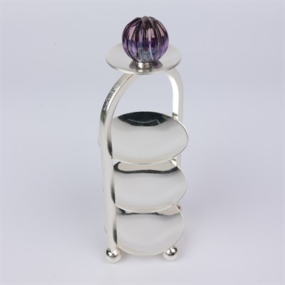 Select Gl 3 Layer Xxs Macaron Stand 16X5 Cm Mor Yeşil