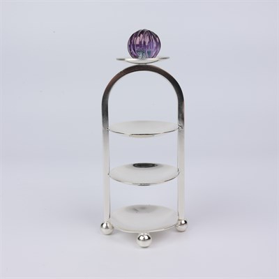 Select Gl 3 Layer Xxs Macaron Stand 16X5 Cm Mor Yeşil