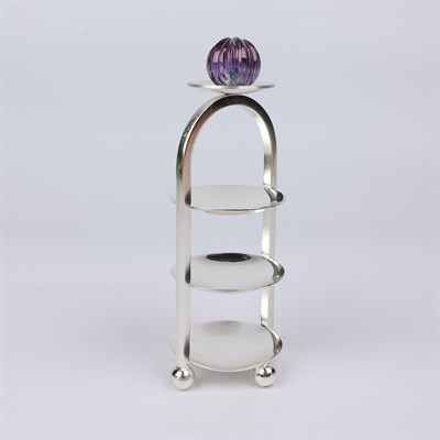 Select Gl 3 Layer Xxs Macaron Stand 16X5 Cm Mor Yeşil