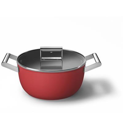 Smeg 24 Cm Kırmızı Tencere