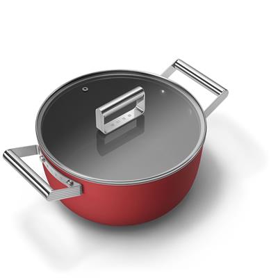 Smeg 24 Cm Kırmızı Tencere