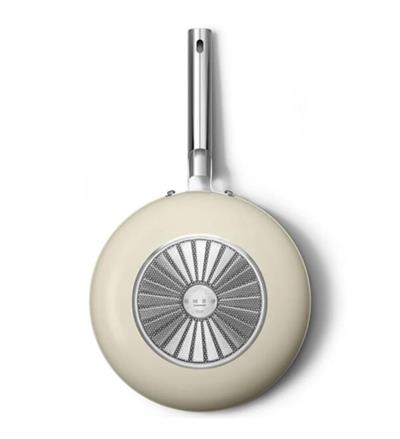 Smeg Cookware 50S Style Krem Tava 28 Cm 4.5Mm Taban Kalınlığı, 2,7Lt