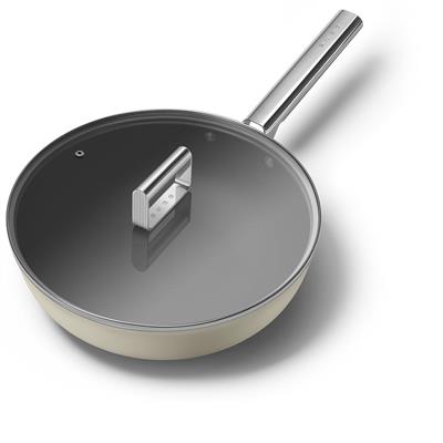 Smeg Cookware 50S Style Krem Tava 30 Cm 4.5Mm Taban Kalınlığı, 2,7Lt