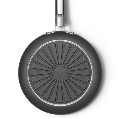 Smeg Cookware 50S Style Siyah Tava 26 Cm 4.5Mm Taban Kalınlığı, 2,3Lt