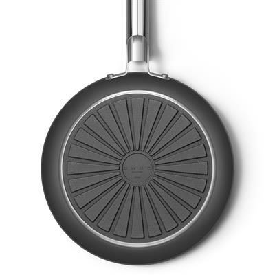 Smeg Cookware 50S Style Siyah Tava 28 Cm 4.5Mm Taban Kalınlığı, 2,7Lt