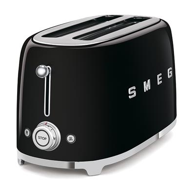 Smeg Tsf02Bleu Siyah 2X2 Ekmek Kızartma