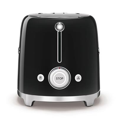 Smeg Tsf02Bleu Siyah 2X2 Ekmek Kızartma