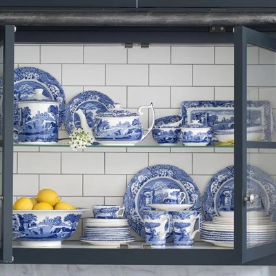Spode Blue Italıan Ayaklı Kase 12 Cm