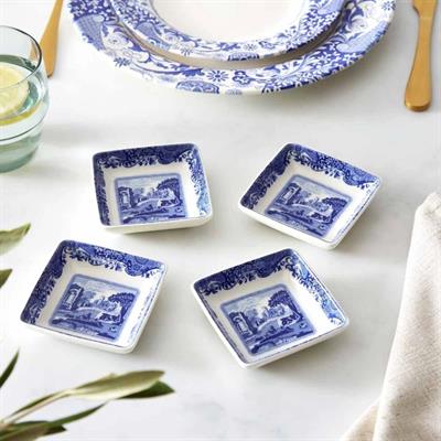 Spode Blue Italıan Kare Tabak 7,5 Cm