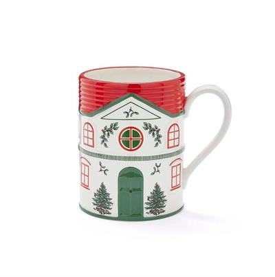 Spode Christmas Tree Village Red Kupa