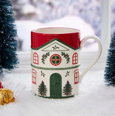 Spode Christmas Tree Village Red Kupa