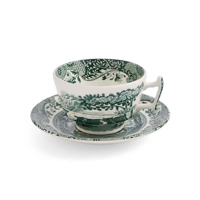 Spode Green Italıan Çay Fincan+Tabağı