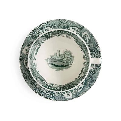 Spode Green Italıan Çay Fincan+Tabağı