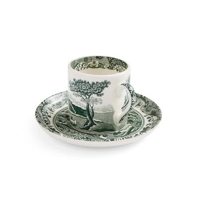 Spode Green Italıan Kahve Fincan+Tabağı