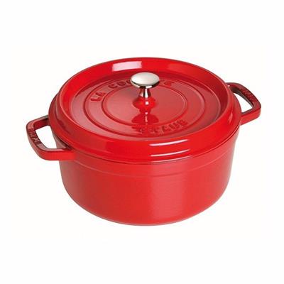 Staub 405098350 Döküm Tencere Yuvarlak Kiraz 24 Cm