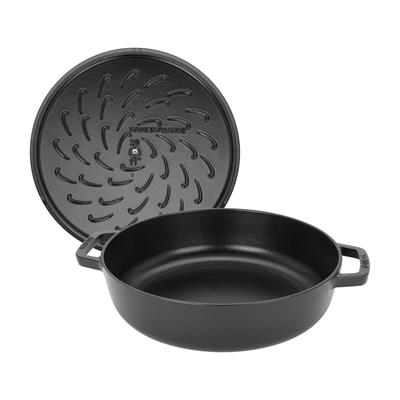 Staub 405114720 Chistera Yağmur Efektli Kapaklı Döküm Tencere