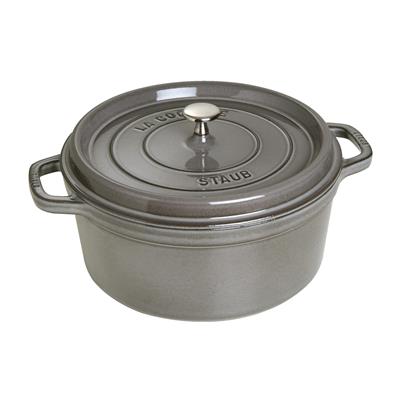 Staub Döküm Demir Döküm Tencere Grafit Gri 28 Cm 6,75 Lt Yuvarlak
