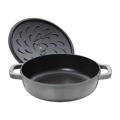 Staub La Cocotte Sote Tenceresi Chistera Döküm Demir 28 Cm Grafit Gri