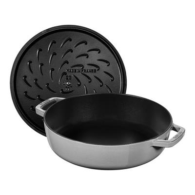 Staub La Cocotte Sote Tenceresi Chistera Döküm Demir 24 Cm Grafit Gri