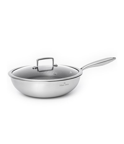 Taki Maxx Doria Steel Fusion 28 Cm Kapaklı Wok Tava Pa3009
