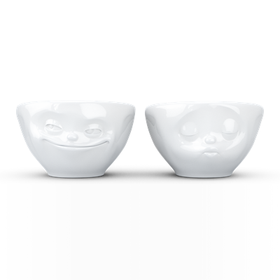 Tassen Grinning & Kissing Beyaz İkili Küçük Kase Set 100 Ml