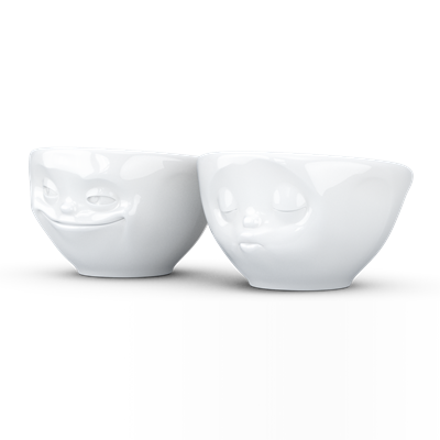 Tassen Grinning & Kissing Beyaz İkili Küçük Kase Set 100 Ml