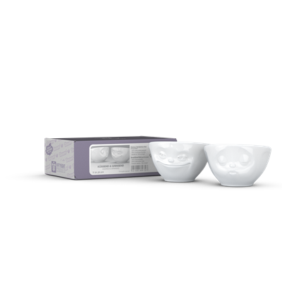 Tassen Grinning & Kissing Beyaz İkili Küçük Kase Set 100 Ml