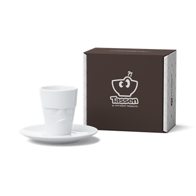 Tassen Grumpy- Beyaz Kahve Fincanı, 80 Ml