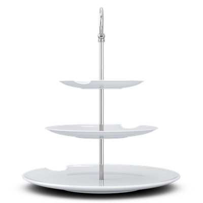 Tassen Katlı Sunumluk Isırıklı Üçlü 15 Cm 20 Cm 28 Cm