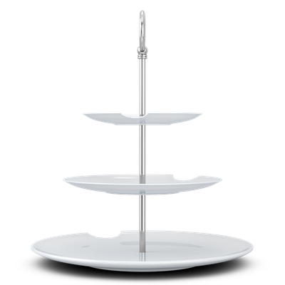 Tassen Katlı Sunumluk Isırıklı Üçlü 15 Cm 20 Cm 28 Cm