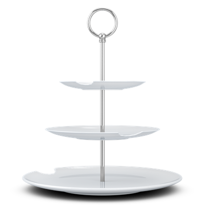 Tassen Katlı Sunumluk Isırıklı Üçlü 15 Cm 20 Cm 28 Cm