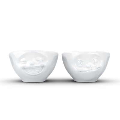 Tassen Laughing & Tasty Beyaz İkili Küçük Kase Set 100 Ml