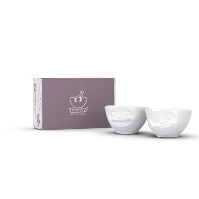Tassen Laughing & Tasty Beyaz İkili Küçük Kase Set 100 Ml