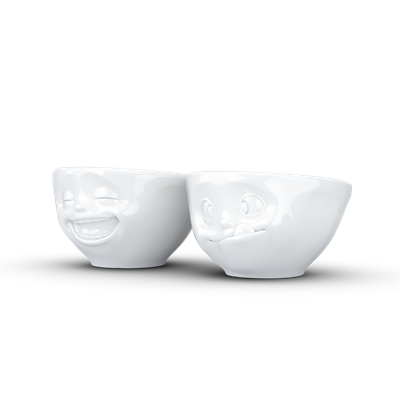 Tassen Laughing & Tasty Beyaz İkili Küçük Kase Set 100 Ml