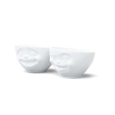 Tassen Laughing & Winking Beyaz İkili Kase 200 Ml