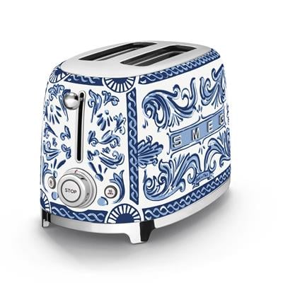 Smeg Tsf01dgbeu Blu Mediterrano Tasarım 2x1 Ekmek Kızartma Makinesi