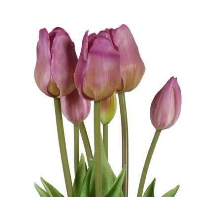 Tulip Spray 46 Cm (lılac)