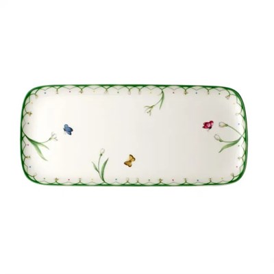 Vb Colourful Sprıng - Dıkdortgen Servıs Tabagı, 36x16 Cm