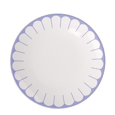 Vb Fleur Bleu - Yemek Tabagı, 26,5 Cm, Mavı