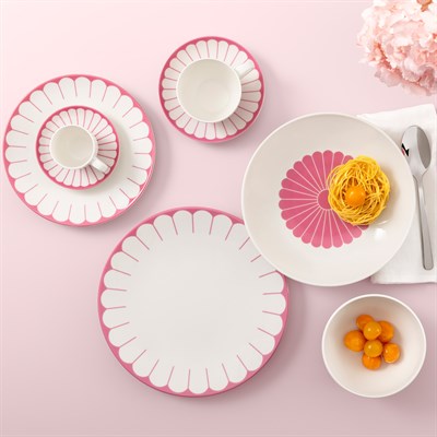 Vb Fleur Cassıs - Yemek Tabagı, 26,5 Cm, Pembe