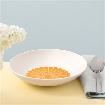 Vb Fleur Soleıl - Cukur Tabak, 24 Cm, Turuncu