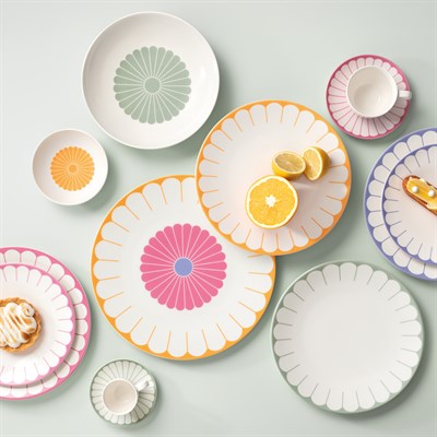 Vb Fleur Soleıl - Yemek Tabagı, 26,5 Cm, Turuncu