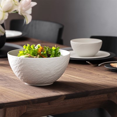 Vb Manufacture Rock Blanc - Salata Servıs Kasesı, 24 Cm, 2.4l