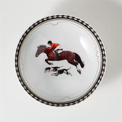 Vitelli Equestrian Kırmızı Ceketli Porselen Salata & Çorba Kasesi