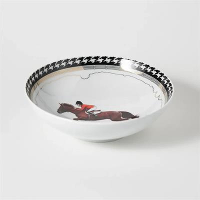 Vitelli Equestrian Kırmızı Ceketli Porselen Salata & Çorba Kasesi