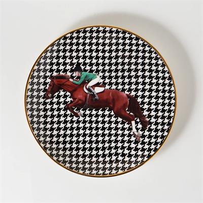 Vitelli Equestrian Yeşil Ceket 20 Cm Porselen Tabak