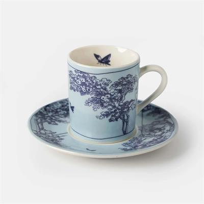 Vitelli Timeless Collection Mavi Porselen Türk Kahve Fincanı