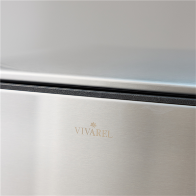 Vivarel Square Mat Paslanmaz Çelik Pedallı Çöp Kovası 30 L