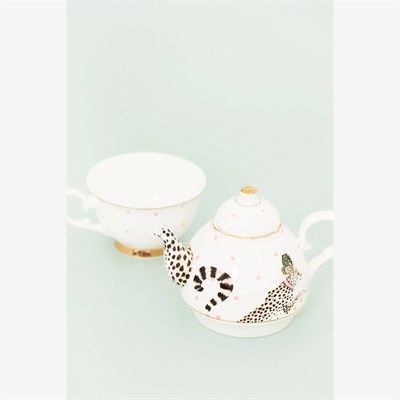 Yvonne Ellen Animals Collection Beyaz Porselen Çay Fincan Seti 280 Ml