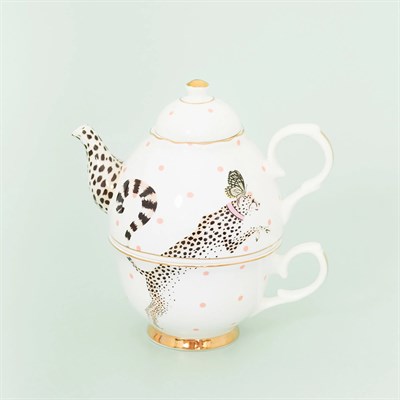 Yvonne Ellen Animals Collection Beyaz Porselen Çay Fincan Seti 280 Ml